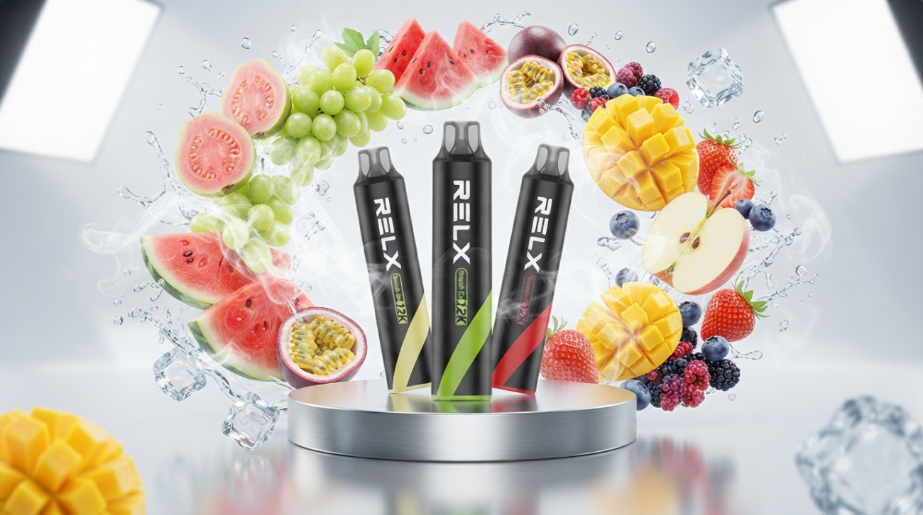 Relx 12000口電子煙 Smash Go 實機外觀與現貨口味展示